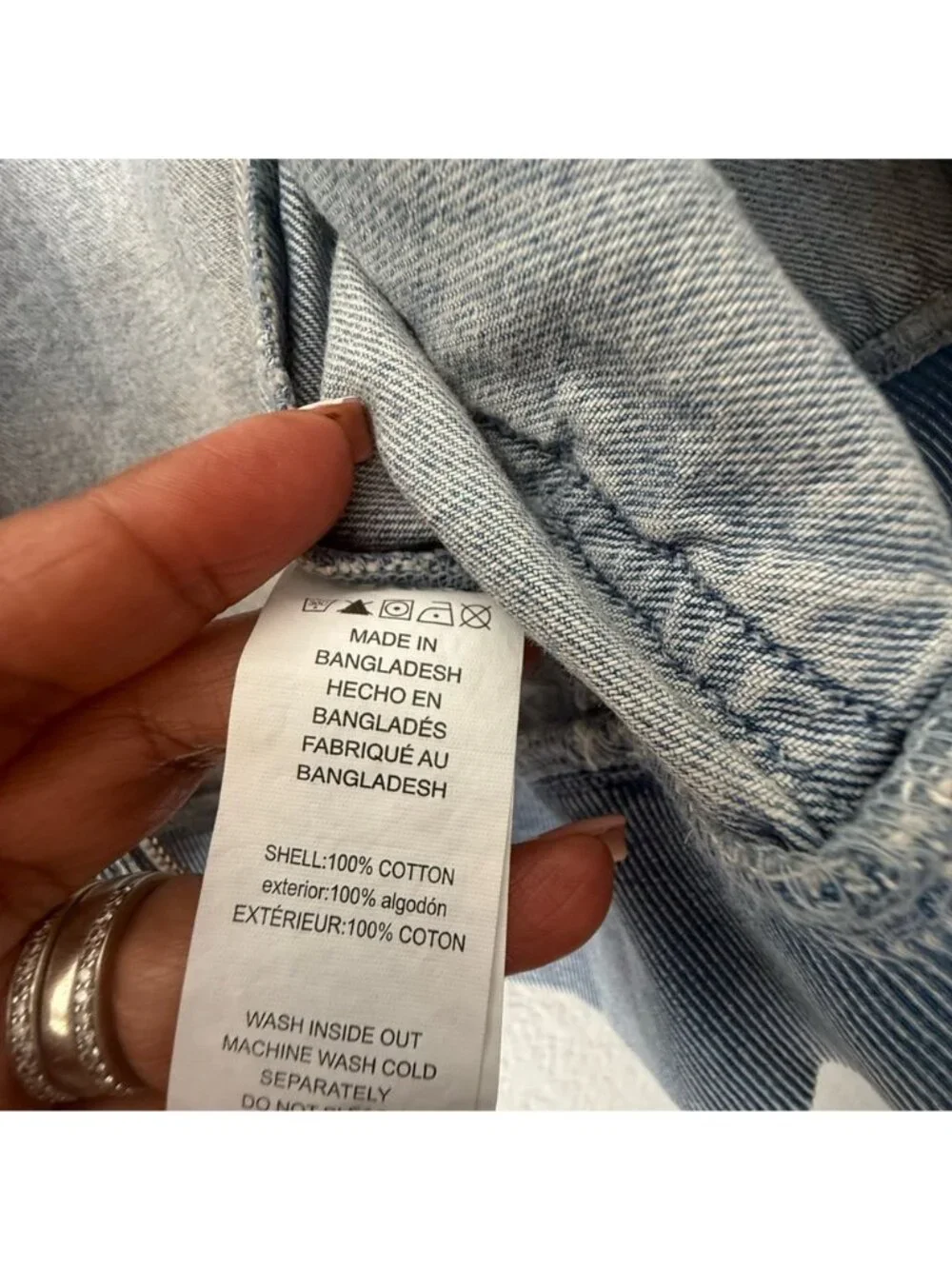 Michael Kors Denim Bomber Jacket Women's XS Blue Cotton Zip Lightweight NWT
